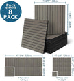 8-Pack Peel and Stick Acoustic Wall Panels, 11.8