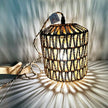 Frideko Plug in Wall Sconces Set of Two Hand Woven Lamp with Cord Rattan Lights Farmhouse Sconce Mounted Light Boho Lighting for Bedroom Living Room