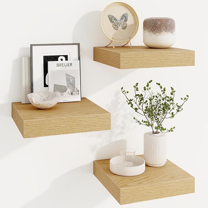 Marsmiles Square Floating Shelves for Wall, 10