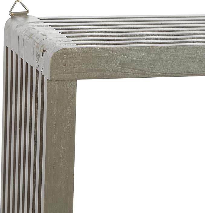Deco 79 Wall Shelf, 12" L x 7" W x 12" H, Grey