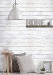 CiCiwind White Wood Peel and Stick Wallpaper 197”x17.7” Removable Self Adhesive Vintage Wood Plank Wallpaper Self Adhesive Decorative Wall Covering
