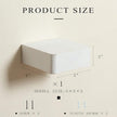Freezing point Small Floating Shelf,Mini Wall Shelves for Kitchen Bedroom Living Room Bathroom Wall Decor Plant Display Collectibles Corner Decorative Storage Tiny White