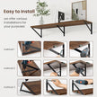 Axeman Deep Floating Shelves | 24 Inch Walnut Wall Shelves Set of 2 | 10 Inch Deep Wood Floating Shelves for Wall | 24