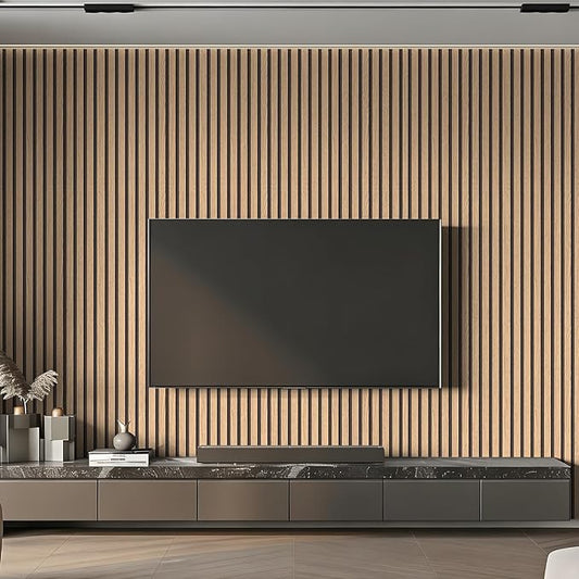 Wallpaper Peel and Stick Wood Grating Stripe Self-Adhesive Wallpaper Faux Wood Contact Paper Wood Slats Self Adhesive Wall Paper PVC Vinyl Film Removable Waterproof 17.3" x 118"