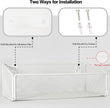 Bathroom Shelf Over Toilet Storage Basket,Toilet Beside Floating Shelf Mesh Metal Wall Mounted Shelves for Home Organization & Decor Essentials,Kitchen/Living Room Shelves (White)