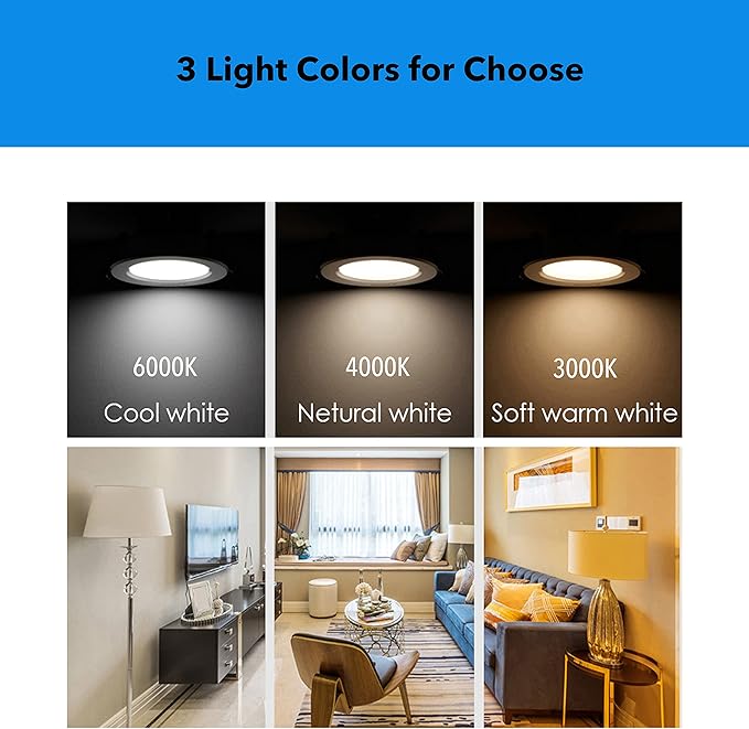LED Puck Lights Wired Recessed Under Cabinet Lighting Dimmable,2.4In Cutout Halogen Bulb Retrofit,12V Under Counter Light Fixtures for Kitchen,Shelf Lamp,3000K Warm White Round Cabinet Lights,3pcs