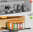 RCHYFEED Pull Out Spice Rack Organizer for Cabinet,Slide out Spice Organizer for Inside Cabinets,Heavy Duty Spice Organization for Kitchen and Pantry,Seasoning,Sauces(1-Tier,6.5