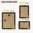 Vittanly Picture Frames Set of 20, Picture Frames Collage Wall Decor for Wall Mounting or Tabletop Display, Gallery Wall Frame Set with 4Pcs 8x10, 8Pcs 5x7 and 8Pcs 4x6, Black