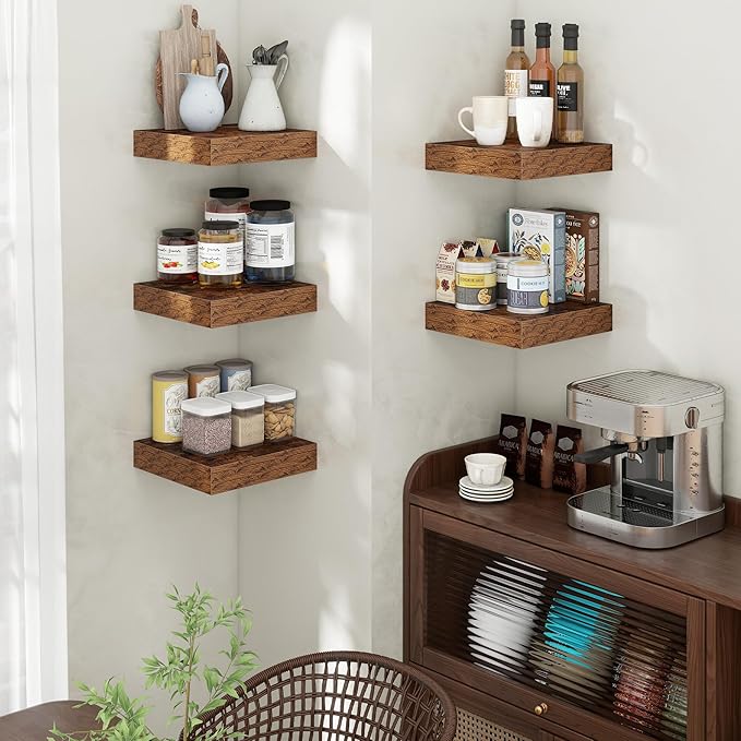 Square Floating Shelves for Wall, 12