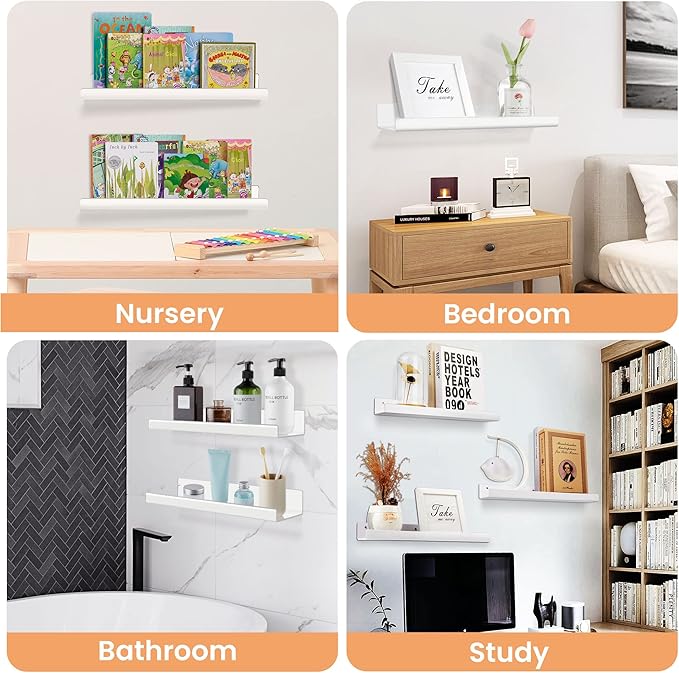 upsimples Acrylic Shelves for Wall Decor, 15