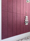 Shiplap Felt Wall Panels for Interior Wall Decor, Accent Wall Paneling for Bedroom Living Room & Office, Peel and Stick, Sound Absorbing – 24 Pack Felt Tiles with Adhesive – Redwine