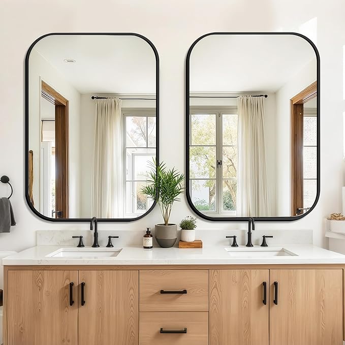 FICTOR Bathroom Vanity Mirror for Wall, 2 Pack 28