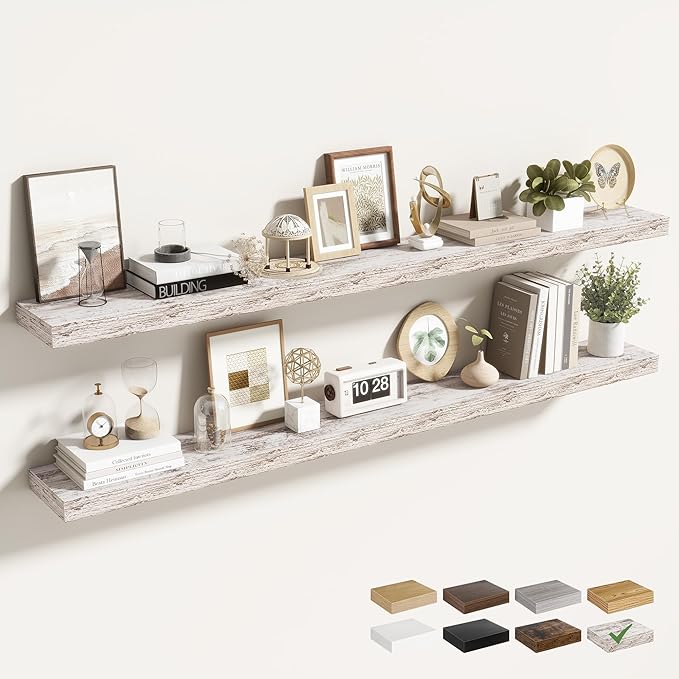 55 Inch Floating Shelves for Wall 2 Pack, 55