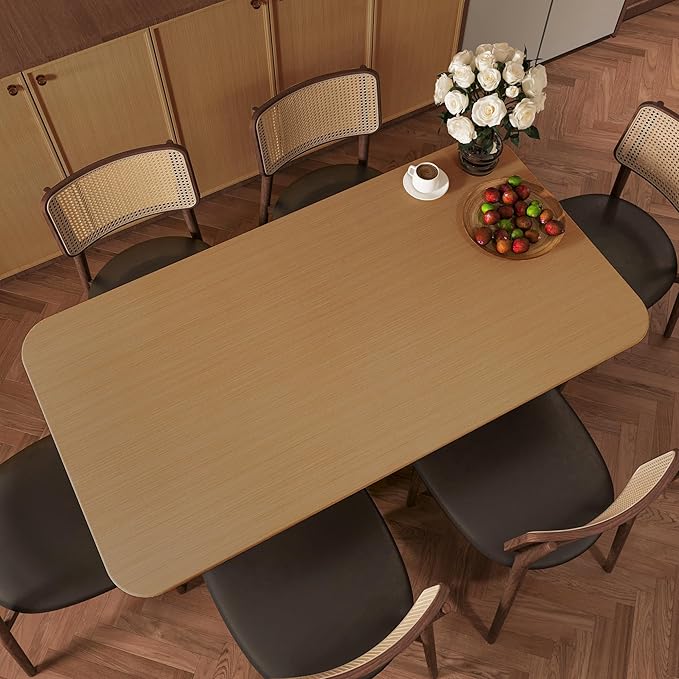 BOMENG Light Brown Wood Contact Paper Thick Oak Wood Wallpaper Peel and Stick 48