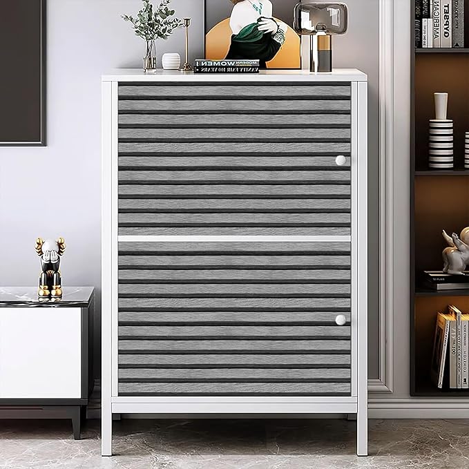 Yun-aeon Natural Wood Peel and Stick Wallpaper Grey Wood Slats - 17.3"x 1200" Self-Adhesive Waterproof Vinyl Removable Wall Paper for Wall Decor Bedroom