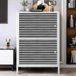 Yun-aeon Natural Wood Peel and Stick Wallpaper Grey Wood Slats - 17.3