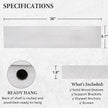 Axeman Floating Shelves, 8 Inch Deep Rustic Solid Wood Wall Shelves for Storage, Wall Mounted Display Shelving with Invisible Heavy-Duty Metal Bracket, 36