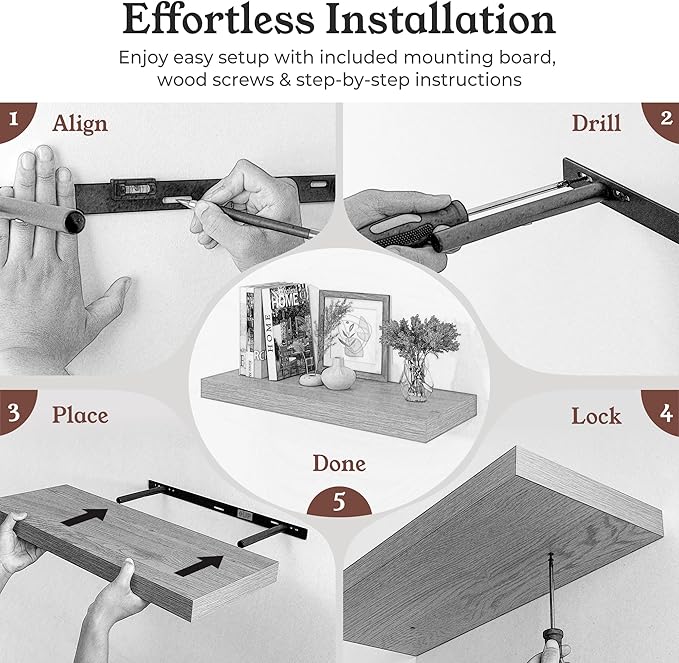 Floating Shelves for Wall, 9.3