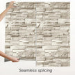 Jeweluck Stone Wallpaper Peel and Stick Brick Wallpaper 17.7”×393.7” Brick Contact Paper Peel and Stick Wall Paper Bathroom Faux Stone Backsplash for Kitchen Removable Decorative for Walls Vinyl