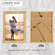 5x7 Picture Frame, Composite Wood Photo Frame with Perspex Glass for Vertical or Horizontal Tabletop Wall Display for Photos, Paintings, Posters, Artwork, Birthday Christmas Gift, Set of 4