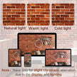 Abyssaly Brick Wallpaper Peel and Stick Red Brick Wall Paper for Bedroom 17.71” x 393.7” Vintage Faux Brick Contact Paper for Fireplace Kitchen Backsplash Accent Home Decorations