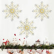 ZEXUIRU 3 Pack Gold Sunburst Wall Decor – Metal Crystal Wall Art with Sparkling Rhinestones, 14’’/18 Inch Starburst Wall Hanging Set for Living Room Bedroom Bathroom – Modern Bling Home Decorations