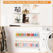 Cq acrylic Invisible Clear Floating Bookshelf - 15