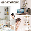 8x11.8 Inch Clear Corner Shelf Wall Mount Set of 4, Acrylic Corner Floating Shelves, Wall Organizer Shelf for Bathroom, Kitchen, Bedroom, Living Room, Dining Room, Office