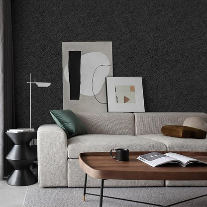 Dark Grey Peel and Stick Self Adhesive Wallpaper - Removable Waterproof Bathroom Countertop Contact Paper 15.7" X 118" - Kitchen Vinyl Wrap for Cabinet Countertops - Wall Cover Counter Top Paper