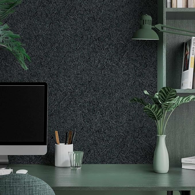 Dark Green Peel and Stick Wallpaper - Self Adhesive Waterproof Bathroom Countertop Contact Paper 15.7" X 196.8" - Removable Kitchen Vinyl Wrap for Cabinet Countertops - Wall Cover Counter Top Paper