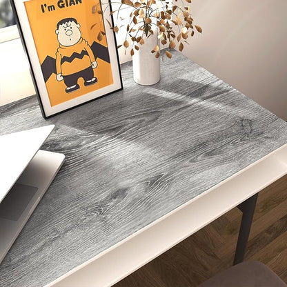 Stickyart 36" x 160" Grey Wood Distressed Wood Grain Contact Paper for Countertops, Waterproof, Self-Adhesive, Vinyl, Matte, Removable, Vintage Wood Look Wallpaper Decorations