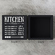 Funny Kitchen Decor Rustic Kitchen Decorations Wood Sign Desk Decor Farmhouse Black Wooden Box Sign for Home Dining Room Coffee Shelf Table Bar Living Room Counter Housewarming Gift