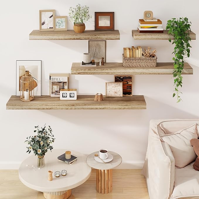 Solid Wood Floating Shelves for Wall 24