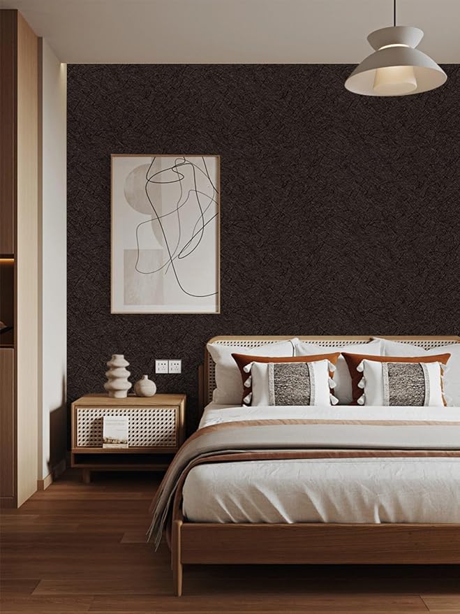 Brown Peel and Stick Self Adhesive Wallpaper - Removable Waterproof Bathroom Countertop Contact Paper - Kitchen Vinyl Wrap for Cabinet Countertops - Wall Cover Counter Top Paper 15.7 X 393.7 inch