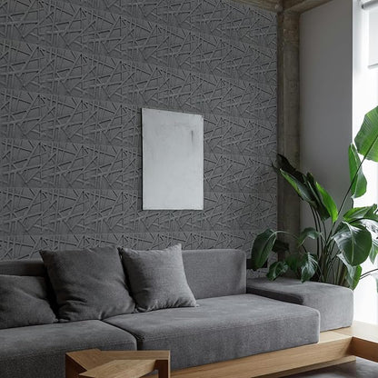 33 Pack 3D Wall Panels for Interior Wall Decor, 12''x12'' Brushed Silver Accent Textured Wall Panels, Wall Covering Panles for Living Room, Gaming Room, TV Background, Cover 32 Sq.Ft