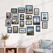 Vittanly Picture Frames Set of 20, Picture Frames Collage Wall Decor for Wall Mounting or Tabletop Display, Gallery Wall Frame Set with 4Pcs 8x10, 8Pcs 5x7 and 8Pcs 4x6, Black