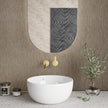 CRE8TIVE Tan Grasscloth Peel and Stick Wallpaper Textured Faux Grass Cloth Contact Paper for Cabinets Self Adhesive Removable Linen Fabric Wallpaper for Living Room Bedroom Table Dresser Decor 12