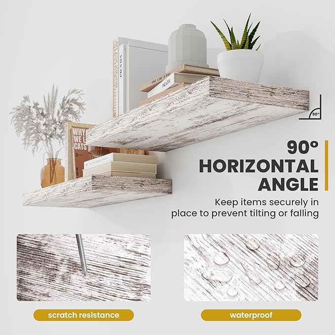 24 Inch Floating Shelves, 9.3