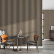 Wallpaper Peel and Stick Wood Grating Stripe Self-Adhesive Wallpaper Faux Wood Contact Paper Wood Slats Self Adhesive Wall Paper PVC Vinyl Film Removable Waterproof 17.3