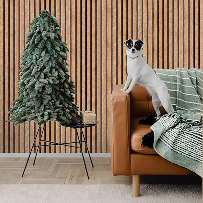Yun-aeon Natural Wood Peel and Stick Wallpaper Wood Slats - 17.3