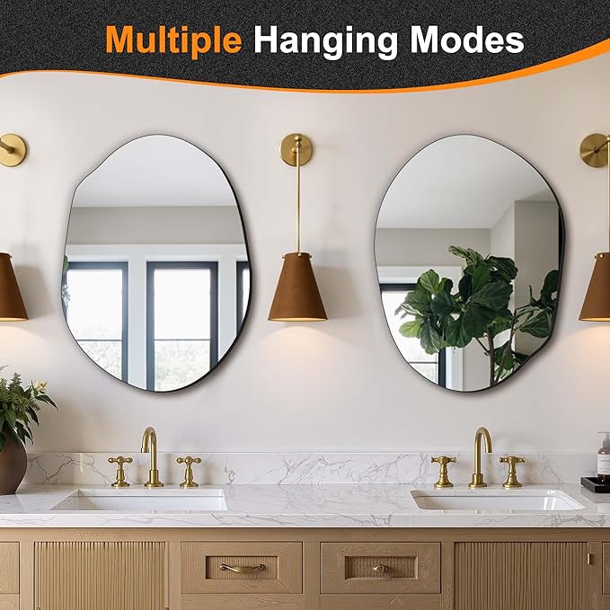 Delma Irregular Wall Mirror, 24