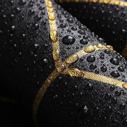 Safiyya 590"x17.3" Black Wallpaper Gold and Black Contact Paper Peel and Stick Geometric Wallpaper Removable Wallpaper for Walls Covering Vinyl Rolls