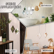 Suzile 6 Pcs Diamond Wall Mirror Set with Chain Hanging with Diamond Handle Frame Decorative Chain Mirror for Home Entryways Living Room Bathroom Farmhouse Wall Decor(Silver)