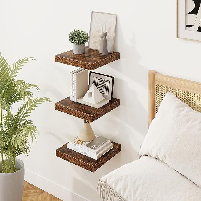 Square Floating Shelves for Wall, 8