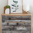 Yun-aeon Natural Wood-Dark Grey Wood Contact Paper Peel and Stick Wallpaper 17.3