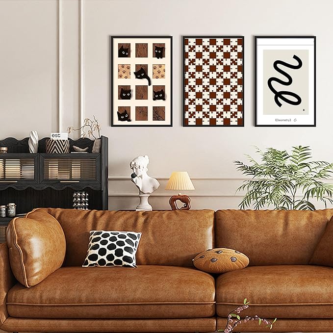 upsimples 20x30 Picture Frame Set of 5, Display Pictures 16x24 with Mat or 20x30 Without, Wall Gallery Photo Frames, Black