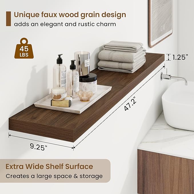 48in Floating Shelves for Wall, 48