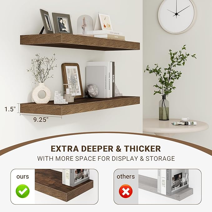 36 Inch Floating Shelves, 36