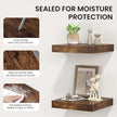 Square Floating Shelves for Wall, 7.5