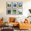 FIXSMITH 11x14 Picture Frame Bulk-4 Pack, Photo Frame with HD Plexiglass, Display Pictures 8x10 with Mat or 11x14 Without Mat, Brown Picture Frames Collage Wall Decor, Gallery Wall Frame